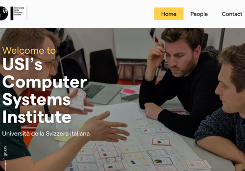 Web Design Package Example: UI web design USI’s Computer Systems Institute