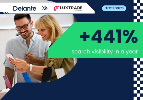 Search Engine Optimization Package Example: SEO for Refurbished Goods - Luxtrade x Delante