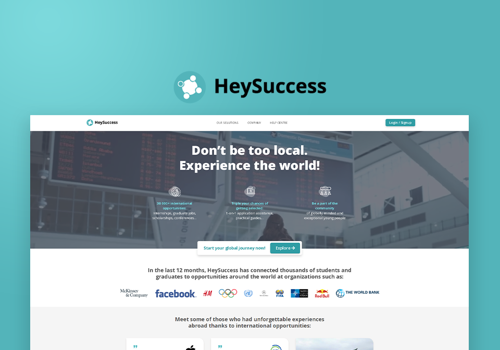 Web Development Package Example: Heysuccess