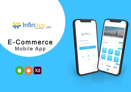 Mobile App Development Package Example: Infinbuy ecommerce management