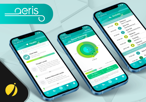 Mobile App Development Package Example: Aeris - Quit Smoking - iOS & Android apps