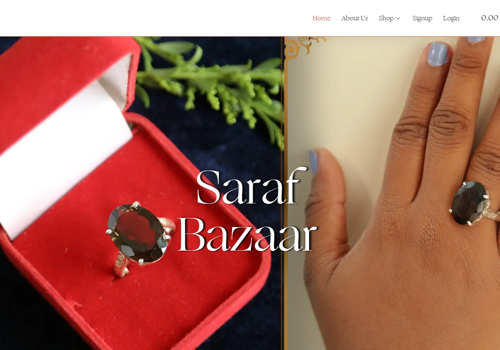 Search Engine Optimization Package Example: Saraf Bazaar