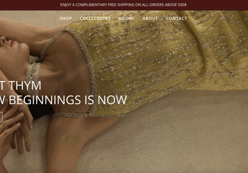 Web Design Package Example: THYM