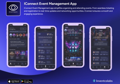 Mobile App Development Package Example: IConnect - Event Management App