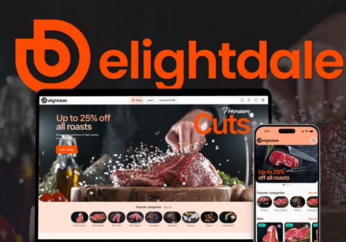 Custom Software Development Package Example: DelightDale: Fine wines and delicacies for sale on