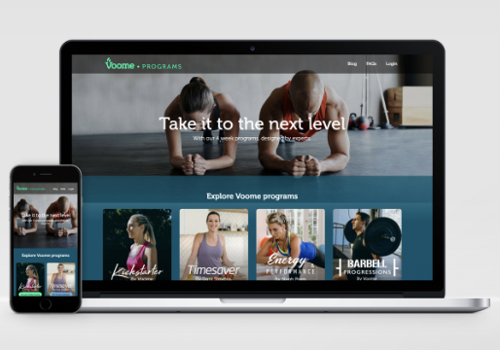 UX/UI Design Package Example: Voome Programs