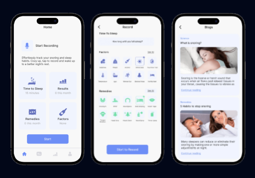 Mobile & App Marketing Package Example: Snore Tracker for Dodo Media