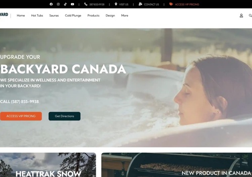 Web Design Package Example: Backyard Canada - WordPress Development
