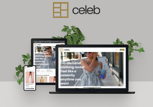 Web Design Package Example: The Celeb App - eCommerce App