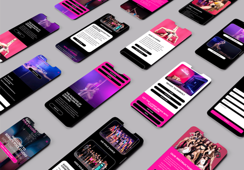 Web Design Package Example: Bobbis Pole Studio