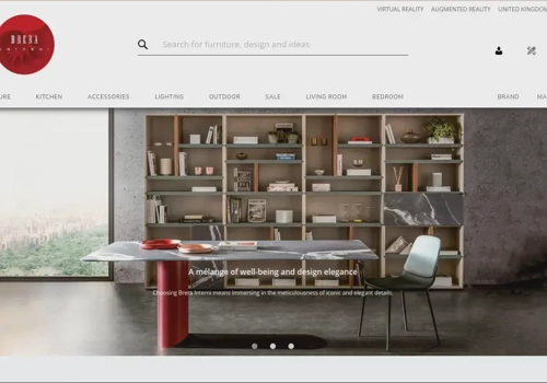 Web Design Package Example: Brera Interni