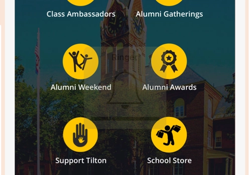 Mobile App Development Package Example: Tilton School Mobile App Development