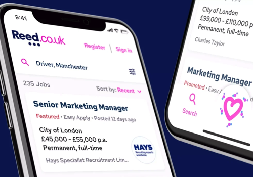 UX/UI Design Package Example: Reed: Reimagining a better job seeking experience