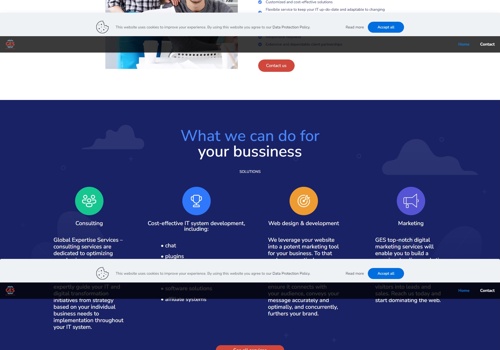 UX/UI Design Package Example: Website