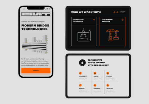 Web Development Package Example: CMT — Bridge structure manufacturer