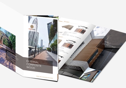 Graphic Design Package Example: Product Brochure for Woodcube Design (M) Sdn Bhd.