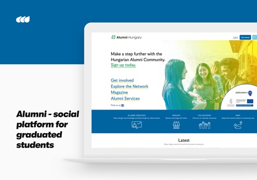 Web Development Package Example: Alumni - social platform for graduated students