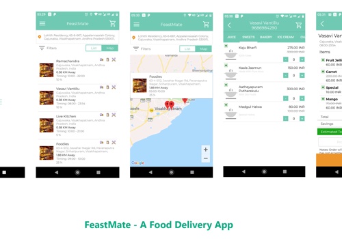 Mobile App Development Package Example: FeastMate - A Delivery App