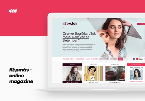 Web Development Package Example: Képmás - online magazine