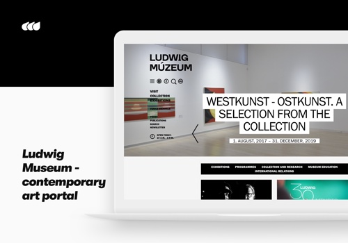 Web Development Package Example: Ludwig Museum - contemporary art portal