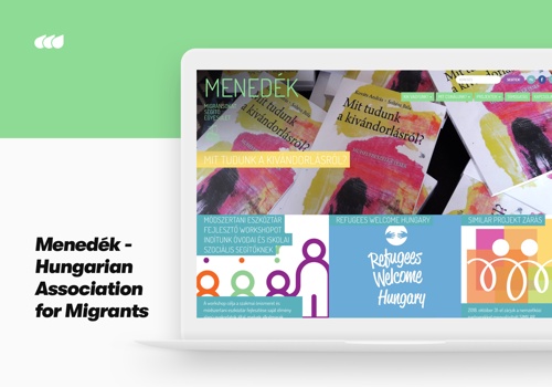 Web Development Package Example: Menedék - Hungarian Association for Migrants