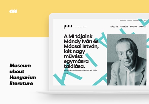 Web Development Package Example: Museum about Hungarian literature