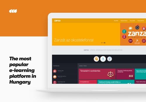 Web Development Package Example: The most popular e-learning platform in Hungary