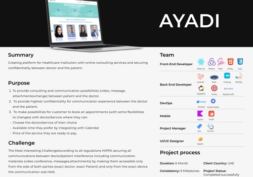 Web Design Package Example: Ayadi