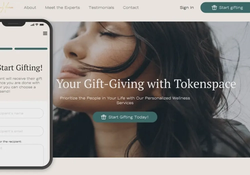 Web Design Package Example: Gifting platform to find the best therapist