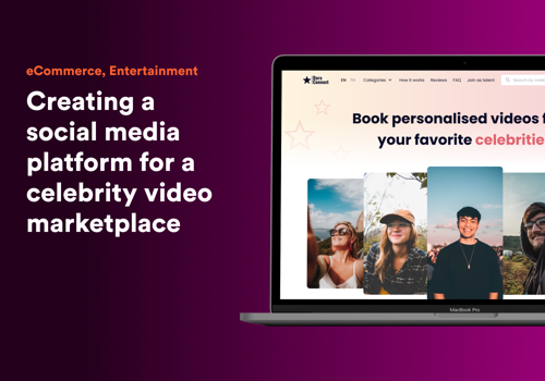 UX/UI Design Package Example: Web Design and Dev for Celebrity Video Marketplace