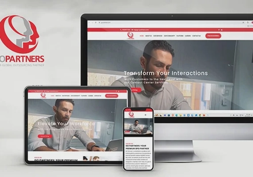 Web Design Package Example: GO Partners Website