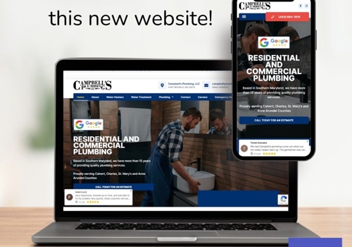 Web Design Package Example: Campbell's Plumbing Website