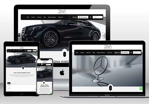 Web Development Package Example: Website Launch: DNA Executive Limousine