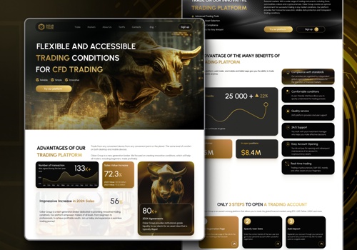 Web Design Package Example: Oscar Trade Website