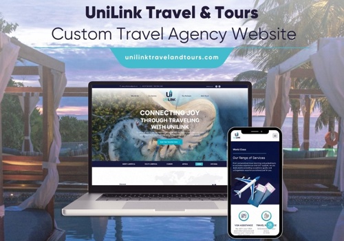 Web Design Package Example: UniLink Travel & Tours – Custom WordPress Website