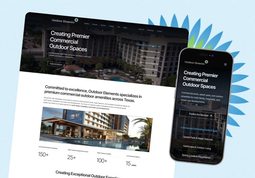 Web Design Package Example: Website Redesign & SEO for Outdoor Elements