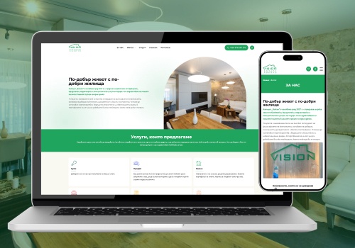Web Design Package Example: Vision Estates – An Interactive Experience in the