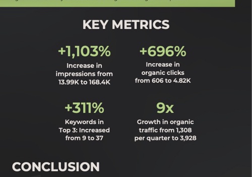 Search Engine Optimization Package Example: 11x Organic Visibility Growth Through SEO