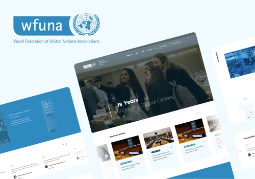 Web Design Package Example: World Federation of United Nations Associations