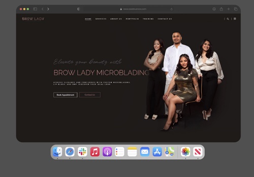 Web Design Package Example: Custom Wordpress Website For Browlady Microblading