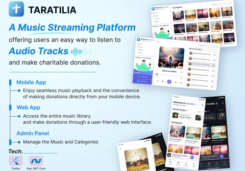 Web Design Package Example: Taratilia Web and Mobile App