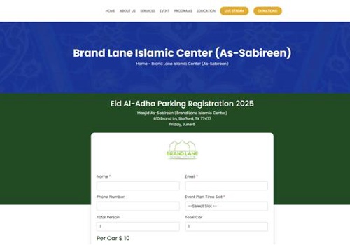 Web Design Package Example: Brand Lane- Website for Event management