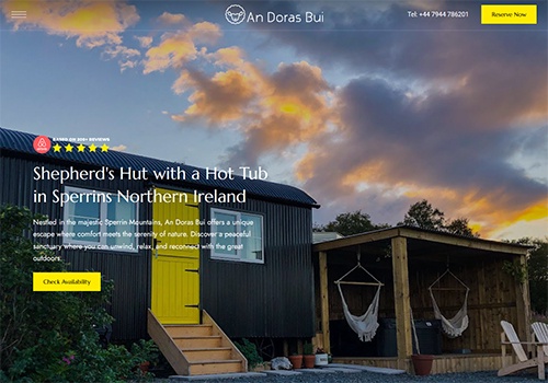 Web Design Package Example: Hospitality Website with On-Site Booking and WooCo