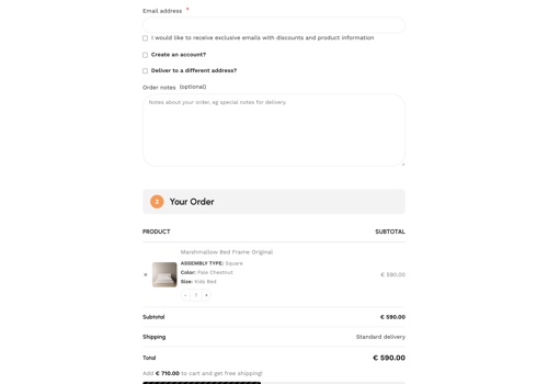 Web Design Package Example: May Dream World - Ecommerce Bed Store