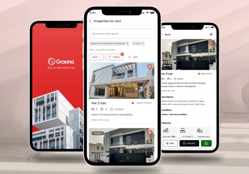 Mobile App Development Package Example: Graana App Real Estate Portal & Marketplace