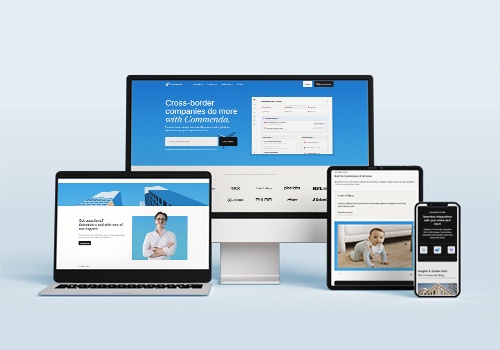 Web Design Package Example: Commenda Framer Website