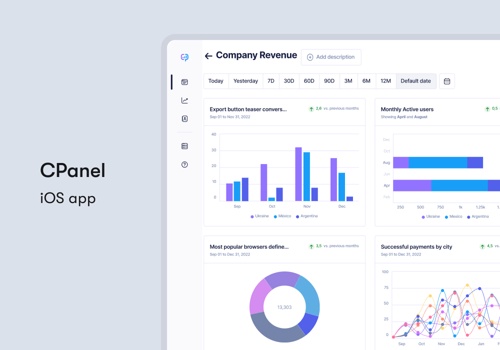 UX/UI Design Package Example: Customer Panel