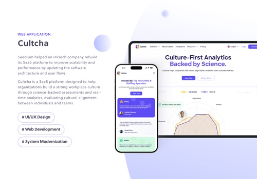 Web Development Package Example: HR cultural intelligence platform