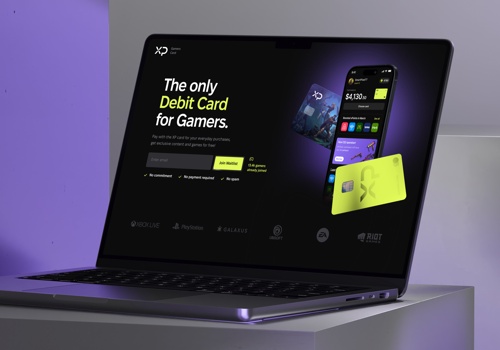 Branding Package Example: XP games – first digital card for online gamers