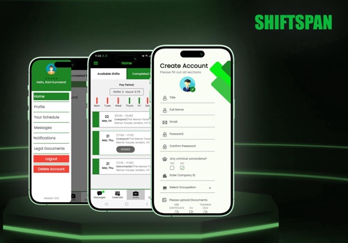 UX/UI Design Package Example: ShiftSpan : Workforce Management App